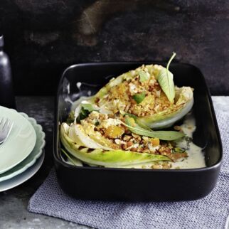 Ofen-Spitzkohl mit Käsesauce Ofen-Spitzkohl mit Käsesauce