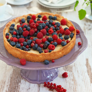 Vanilletarte mit Beeren Kuchen Unterseite Rezepte Obstkuchen