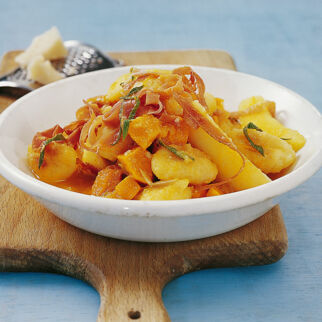 Kürbis mit Tiroler Speck Kürbis mit Tiroler Speck