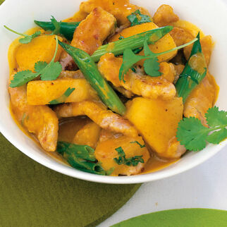 Schweineschnitzel mit Ananas-Curry Schweineschnitzel mit Ananas-Curry