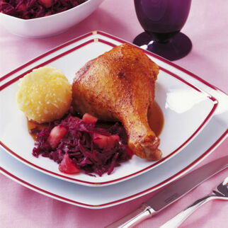 Weihnachtsgans mit Cassis-Blaukraut Weihnachtsgans mit Cassis-Blaukraut
