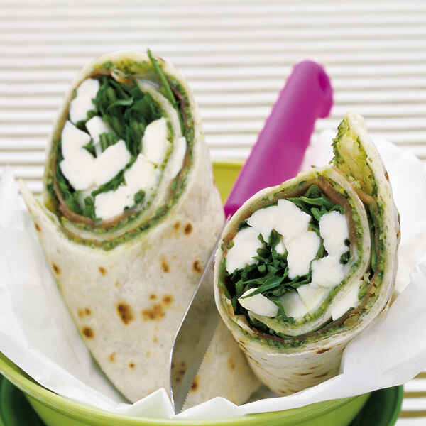 Rucola-Wraps mit Räucherlachs Rezept | Küchengötter