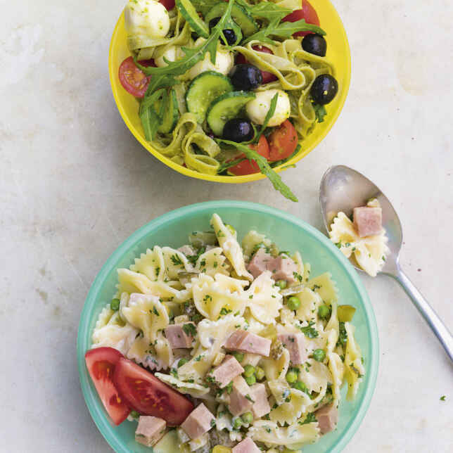 Nudelsalat mit geräucherter Forelle Rezept | Küchengötter