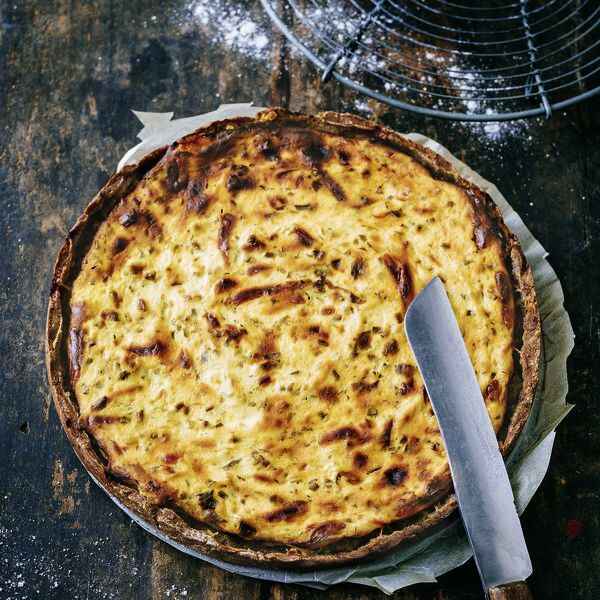 Herzhafter Käsekuchen vom Blech Rezept | Küchengötter