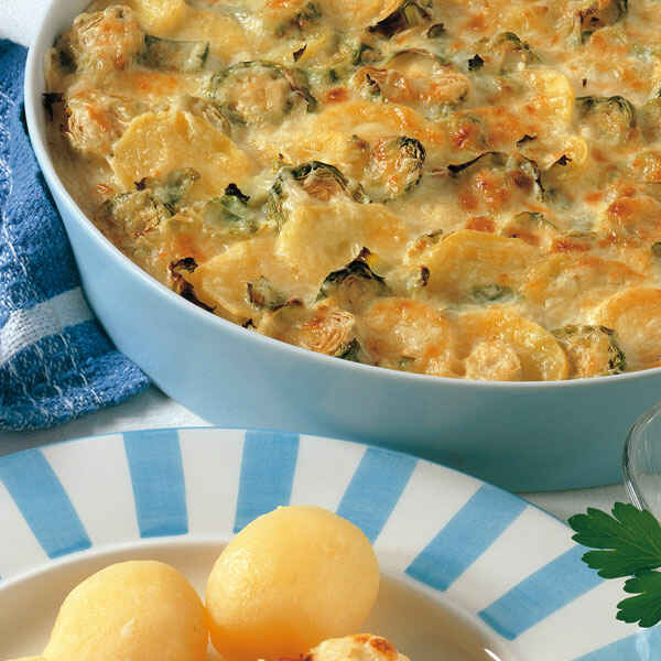 Rosenkohl-Kartoffel-Gratin Rezept | Küchengötter