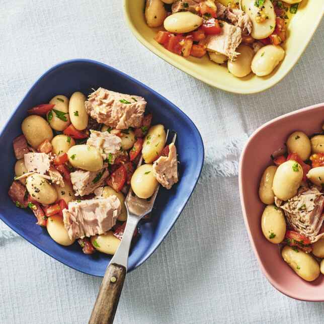 Bohnensalat mit Thunfisch und Radicchio Rezept | Küchengötter