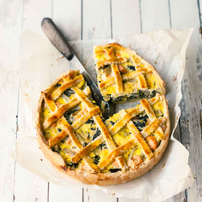 Lachs-Zucchini-Quiche Rezept | Küchengötter