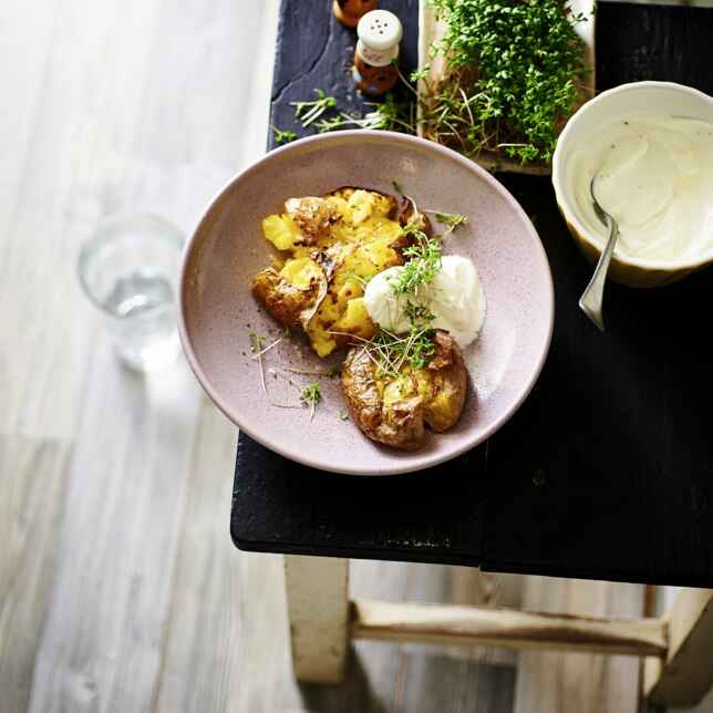 Brotauflauf mit Erbsen und Schinken Rezept | Küchengötter