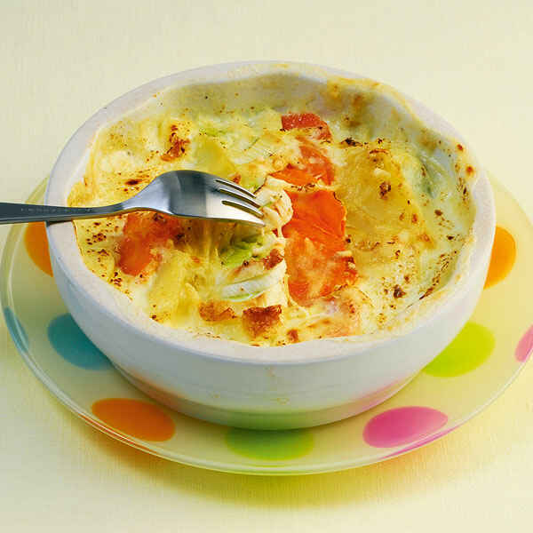 Buntes Gemüsegratin mit Süßkartoffeln Rezept | Küchengötter