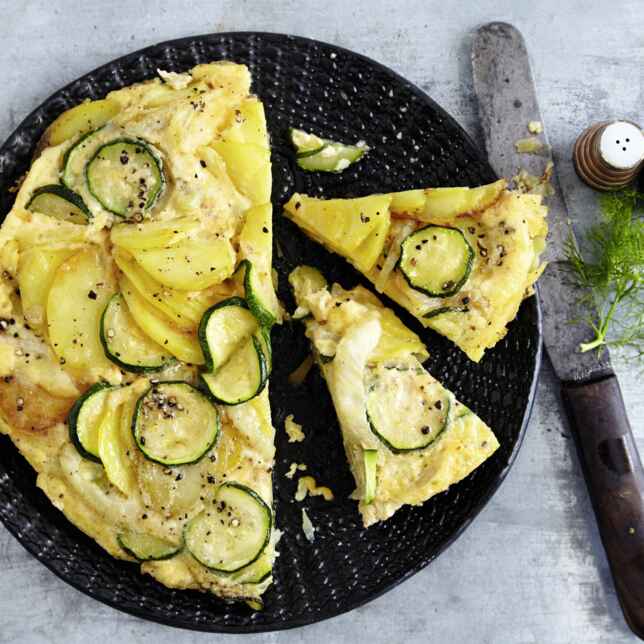 Zucchini-Tortilla-Pfanne Rezept | Küchengötter