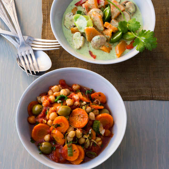 Marokkanische Gemüse-Tajine mit Couscous Rezept | Küchengötter