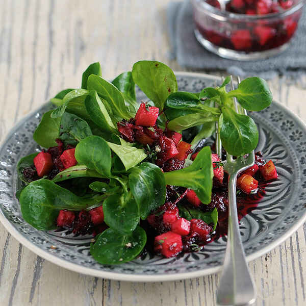 Feldsalat mit roten Linsen Rezept | Küchengötter