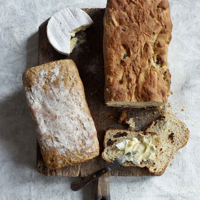 Apfelbrot mit Sanddorn-Quark-Dip Rezept (glutenfrei) | Küchengötter