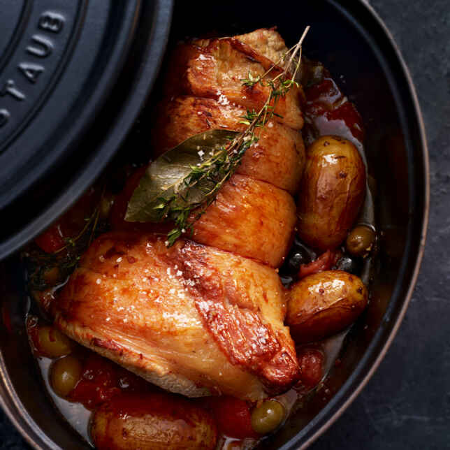 Osso Bucco mit Thymian-Tomaten-Sauce und neuen Kartoffeln Rezept ...