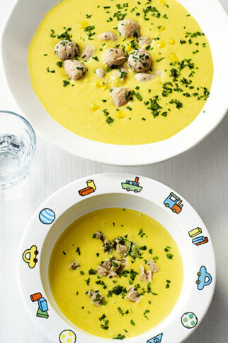 Samtige Kartoffel-Mais-Suppe Samtige Kartoffel-Mais-Suppe
