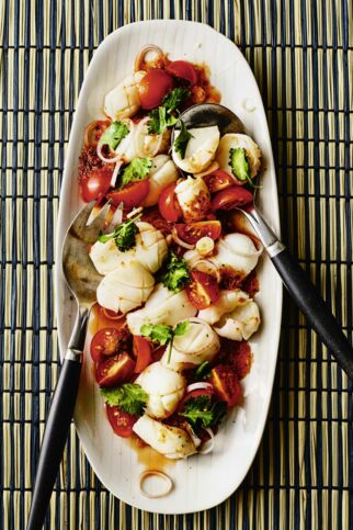 Calamari-Salat auf thailändische Art Calamari-Salat auf thailändische Art