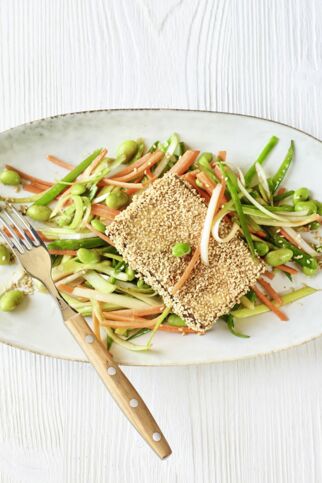 Tofu mit Teriyaki-Gemüse Tofu mit Teriyaki-Gemüse