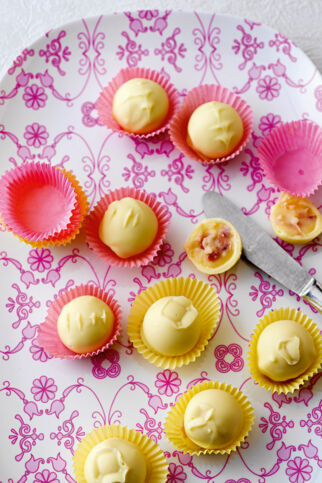 Erdbeer-Joghurt-Kugeln Erdbeer-Joghurt-Kugeln