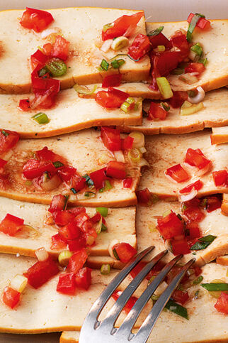 Räuchertofu-Carpaccio Räuchertofu-Carpaccio