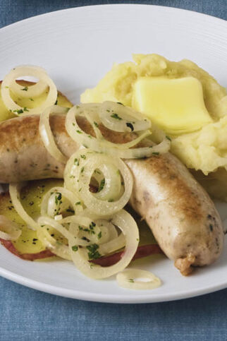 Selleriepüree & Apfel zu Bratwurst Selleriepüree & Apfel zu Bratwurst