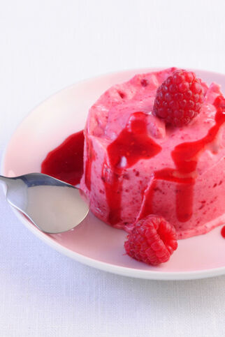 Schnelles Himbeereis Schnelles Himbeereis