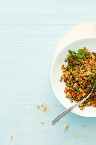 Linsensalat mit Ingwer Linsensalat mit Ingwer