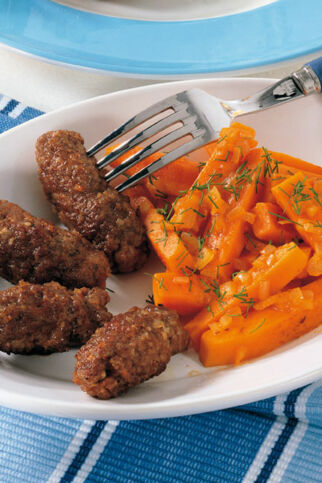 Cevapcici mit Kürbisgemüse Cevapcici mit Kürbisgemüse