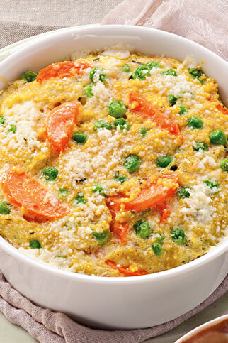 Schneller Hirse-Möhren-Auflauf Schneller Hirse-Möhren-Auflauf