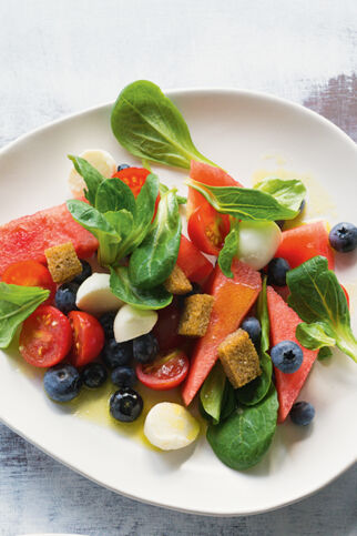 Feldsalat mit Heidelbeeren Feldsalat mit Heidelbeeren