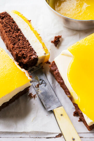 Vanille-Frischkäseschnitten Vanille-Frischkäseschnitten