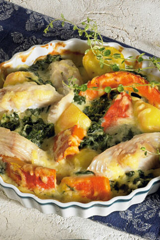 Gorgonzola-Zanderauflauf Gorgonzola-Zanderauflauf