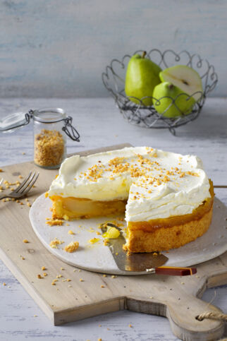 Birnen-Maracuja-Torte Birnen-Maracuja-Torte