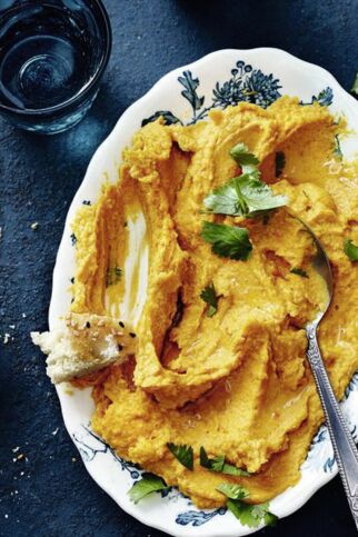 Paprika-Aprikosen-Hummus Paprika-Aprikosen-Hummus