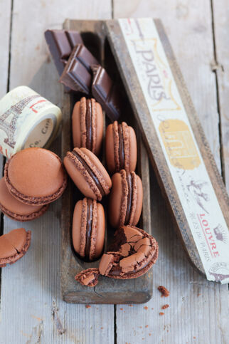Luftige Schoko-Macarons Luftige Schoko-Macarons