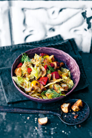 Wirsing-Brezel-Salat Wirsing-Brezel-Salat