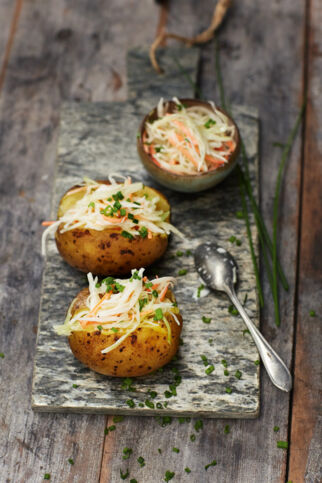 Coleslaw in der Ofenkartoffel Coleslaw in der Ofenkartoffel