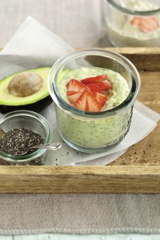 Avocado-Erdbeer-Bowl mit Chia Avocado-Erdbeer-Bowl mit Chia