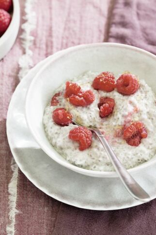 Overnight-Chia mit Himbeeren Overnight-Chia mit Himbeeren