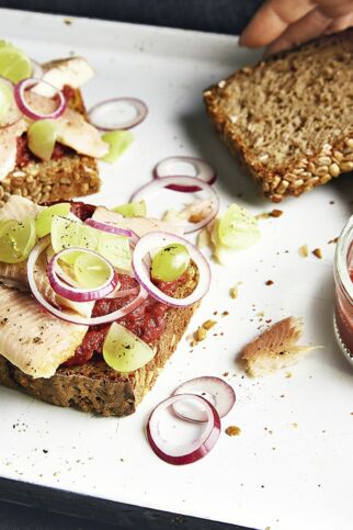 Räucherforelle trifft Traube Räucherforelle trifft Traube