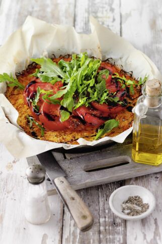 Kürbis-Pizza mit Rucola Kürbis-Pizza mit Rucola