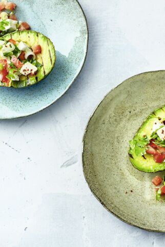 Grillavocado mit Feta Grillavocado mit Feta