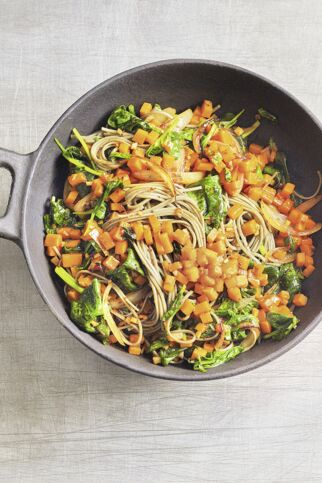 Kürbis-Spinat-Nudeln Kürbis-Spinat-Nudeln