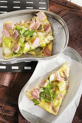 Lauch-Schinken-Frittata Lauch-Schinken-Frittata