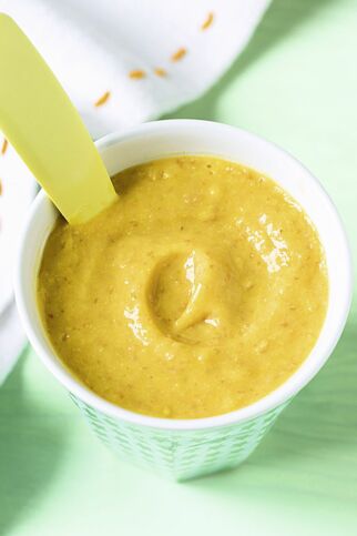 Dinkel-Kürbis-Linsen-Brei Dinkel-Kürbis-Linsen-Brei