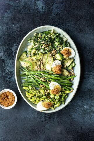 Grüne Antipasti mit Ei Grüne Antipasti mit Ei