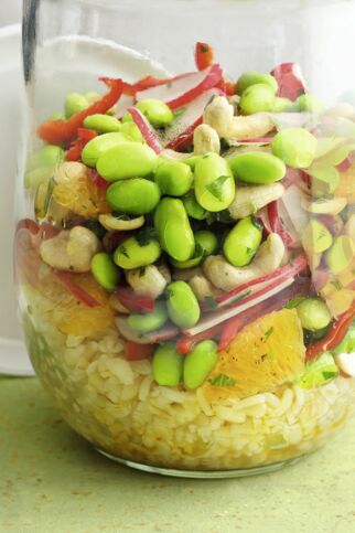 Bulgursalat mit Edamame Bulgursalat mit Edamame