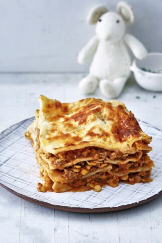 Lasagne mit roten Linsen und Blumenkohl Lasagne mit roten Linsen und Blumenkohl