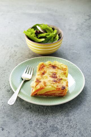 Kartoffelgratin mit Süßkartoffeln Kartoffelgratin mit Süßkartoffeln