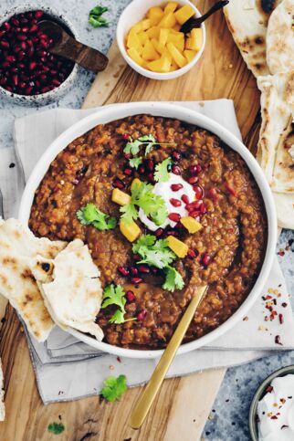 Mango-Dal mit Naan Mango-Dal mit Naan
