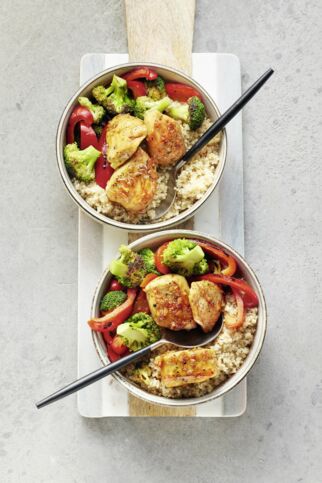 QuinoaBowl mit Hähnchen QuinoaBowl mit Hähnchen